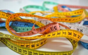several measuring tapes